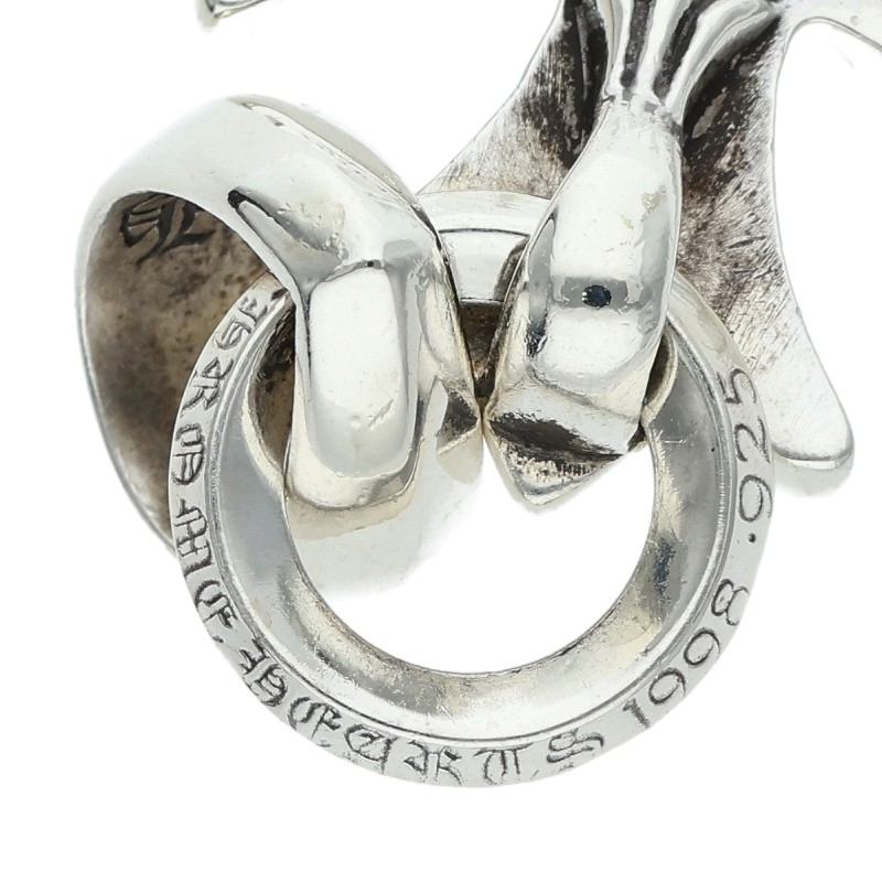 Chrome Hearts CH CRS SML W BALE Silver Necklace Pendant
