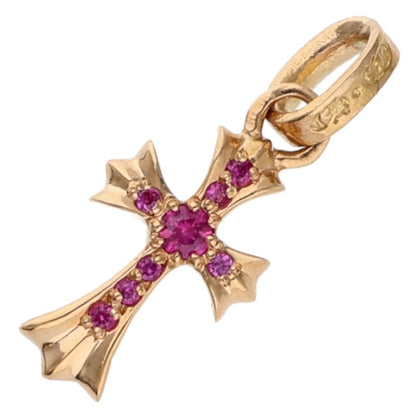 Chrome Hearts 22K Babyfat Pave Pink Sapphire Charm
