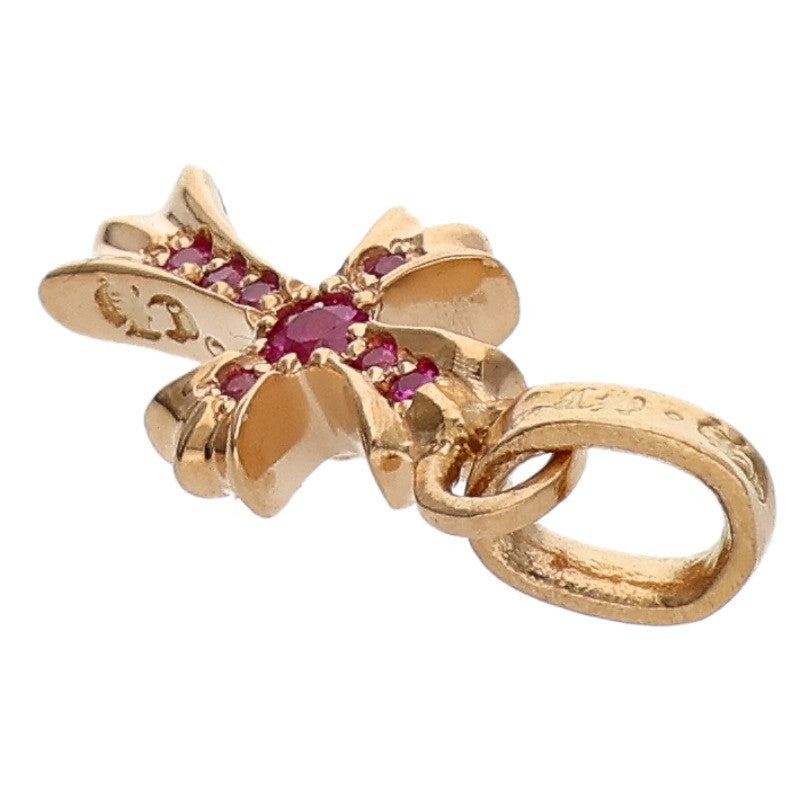 Chrome Hearts 22K Babyfat Pave Pink Sapphire Charm