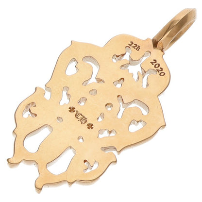 Chrome Hearts 22K Vine Dagger Yellow Gold Pendant