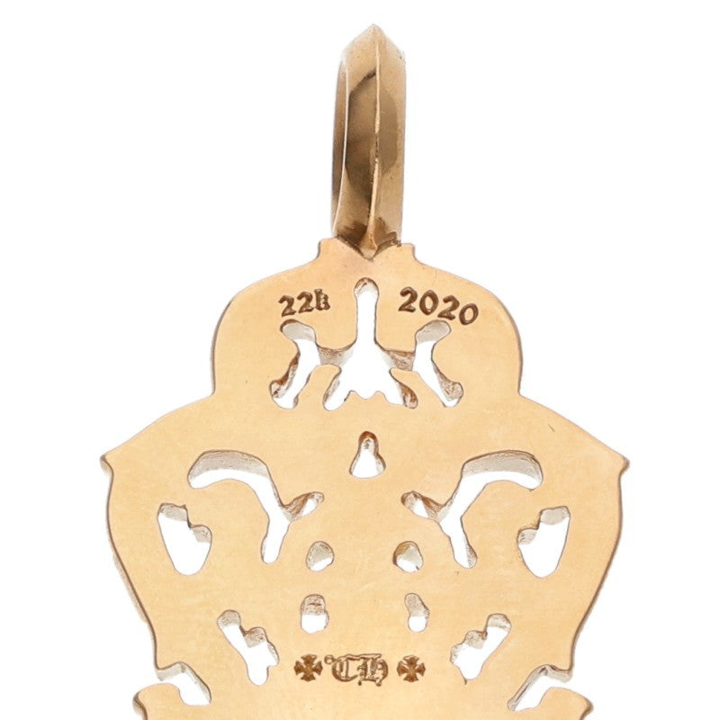 Chrome Hearts 22K Vine Dagger Yellow Gold Pendant