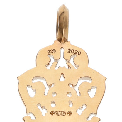 Chrome Hearts 22K Vine Dagger Yellow Gold Pendant