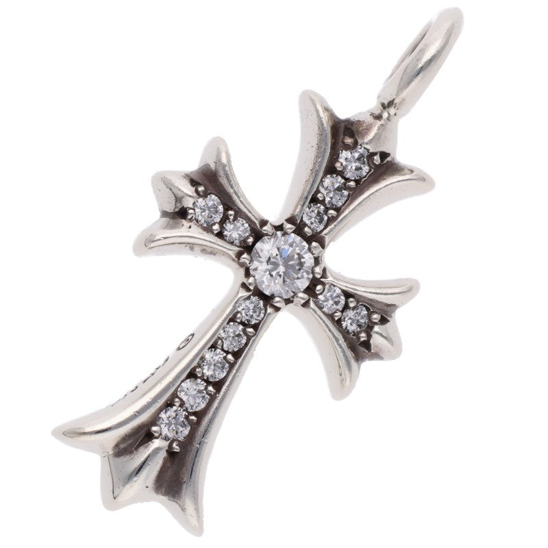 Chrome Hearts Tiny Fat Cross Pave Diamond Pendant