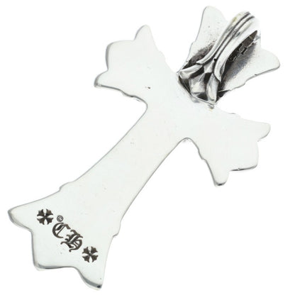 Chrome Hearts Small DBL CH Cross Pave Diamond Pendant