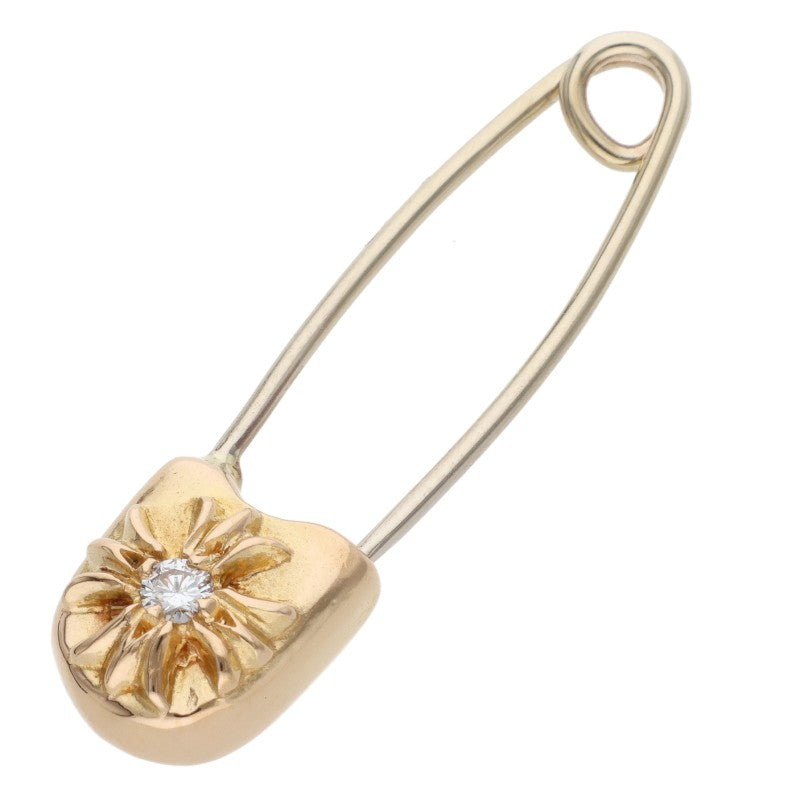 Chrome Hearts 22K Small Safety Pin 1-Diamond Charm