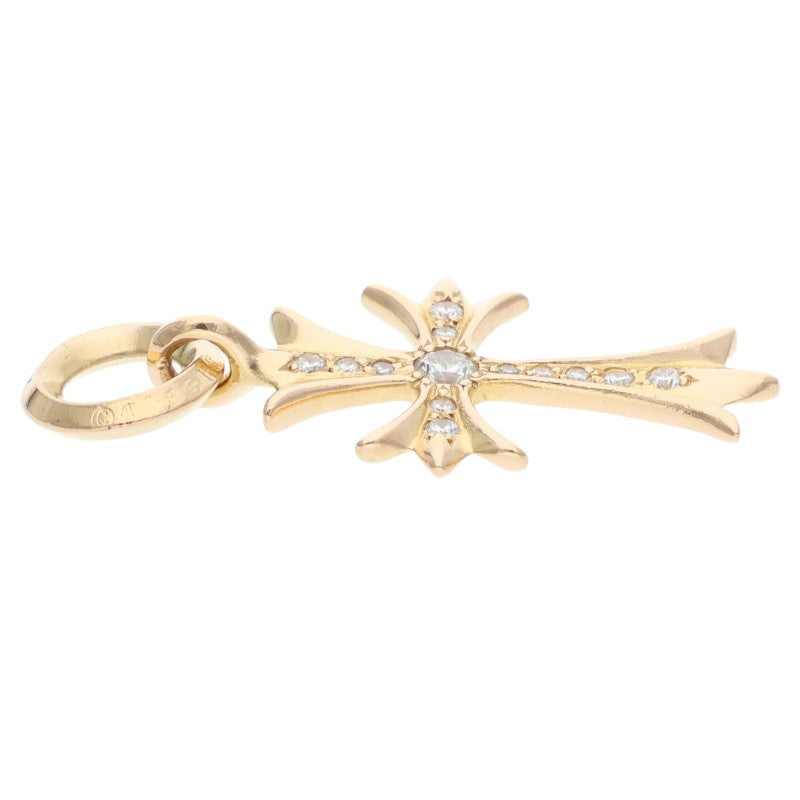 Chrome Hearts 22K TINY CH CROSS PAVE Diamond Pendant