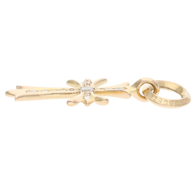 Chrome Hearts 22K TINY CH CROSS PAVE Diamond Pendant