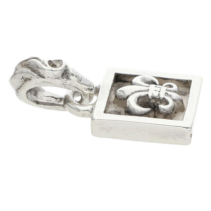 Chrome Hearts FRAMED BS FLEUR Silver Necklace Charm
