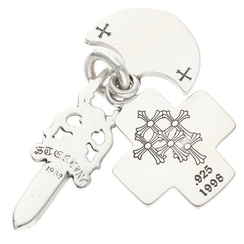 Chrome Hearts 3 Trinkets Silver Pendant
