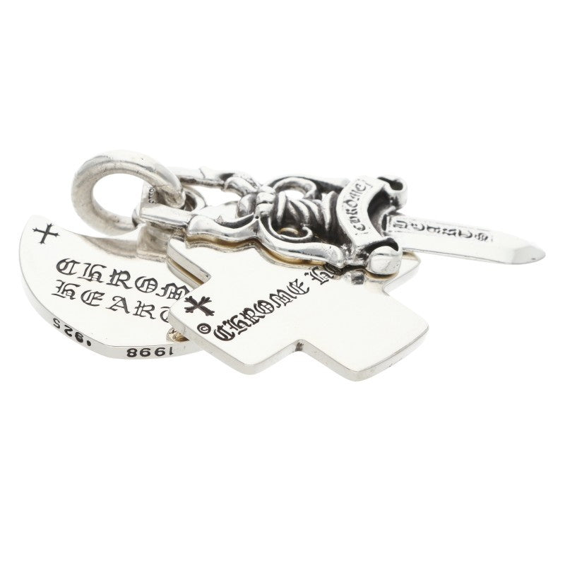 Chrome Hearts 3 Trinkets Silver Pendant