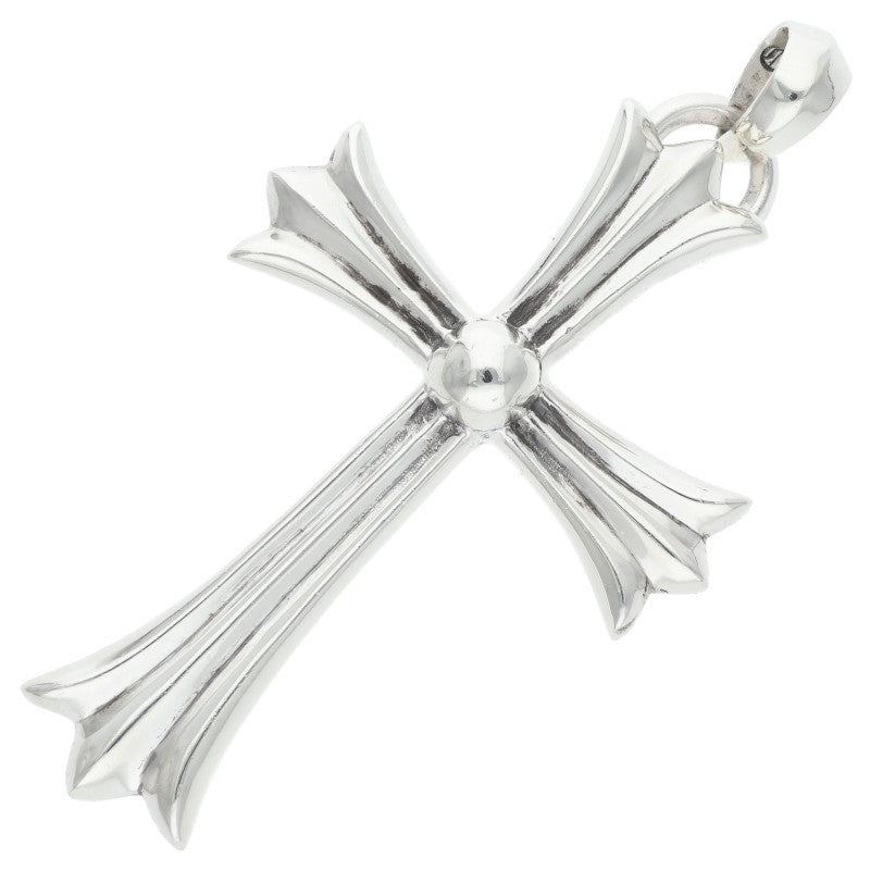 Chrome Hearts Large CH Cross W Bale Silver Pendant