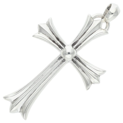 Chrome Hearts Large CH Cross W Bale Silver Pendant