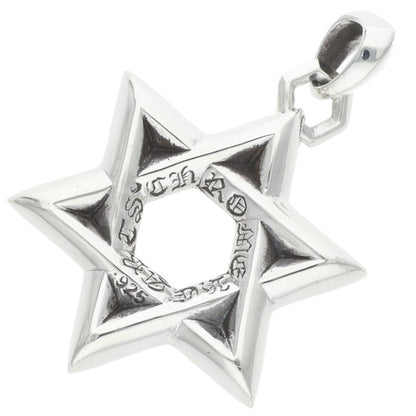 Chrome Hearts STAR OF DAVID LG Large Silver Pendant