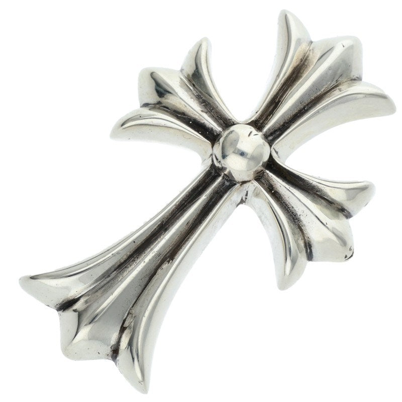 Chrome Hearts Small CH Cross Silver Pendant Necklace Top