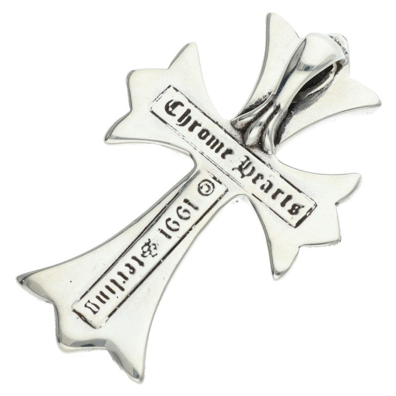 Chrome Hearts Small CH Cross Silver Pendant Necklace Top