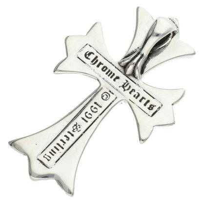 Chrome Hearts Small CH Cross Silver Pendant Necklace Top