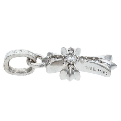 Chrome Hearts Baby Fat Cross Pave Diamond Charm 18K WG Multi