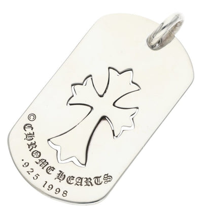Chrome Hearts D TAG LRG TNY CRS Silver Pendant Size LARGE