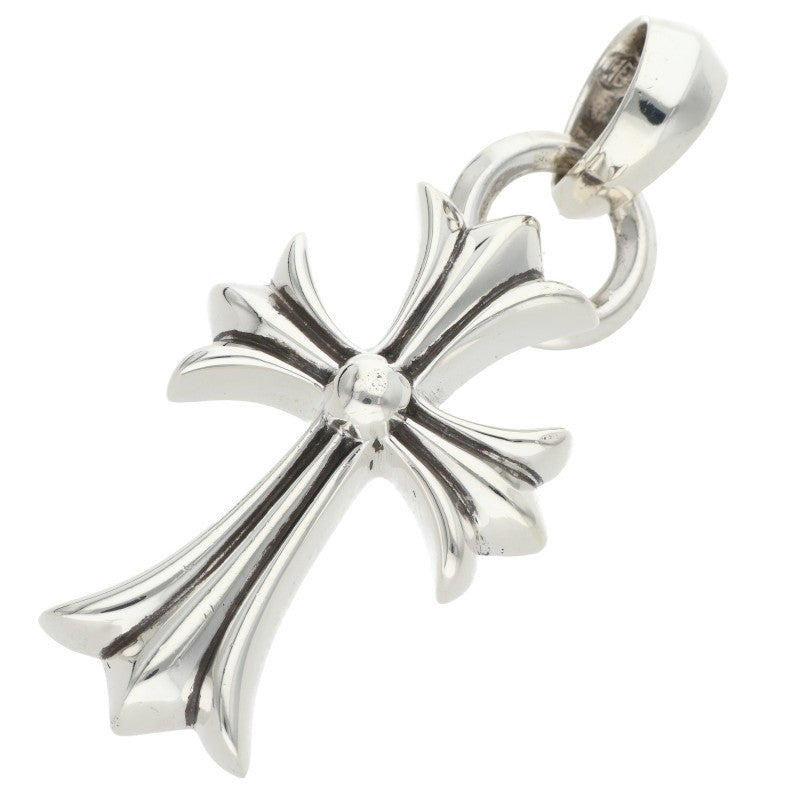 Chrome Hearts Small CH Cross W Bale Silver Pendant