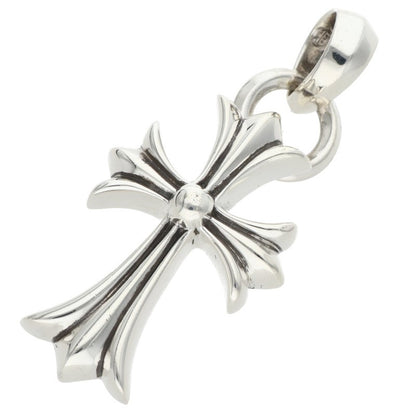 Chrome Hearts Small CH Cross W Bale Silver Pendant