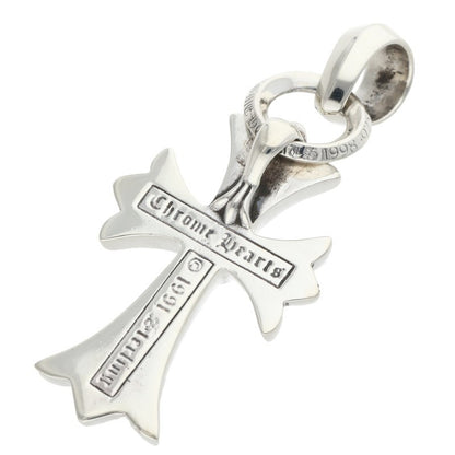 Chrome Hearts Small CH Cross W Bale Silver Pendant