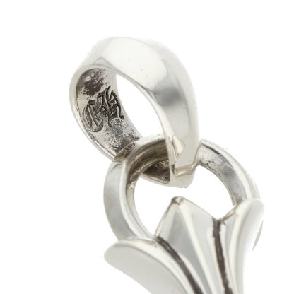 Chrome Hearts Small CH Cross W Bale Silver Pendant