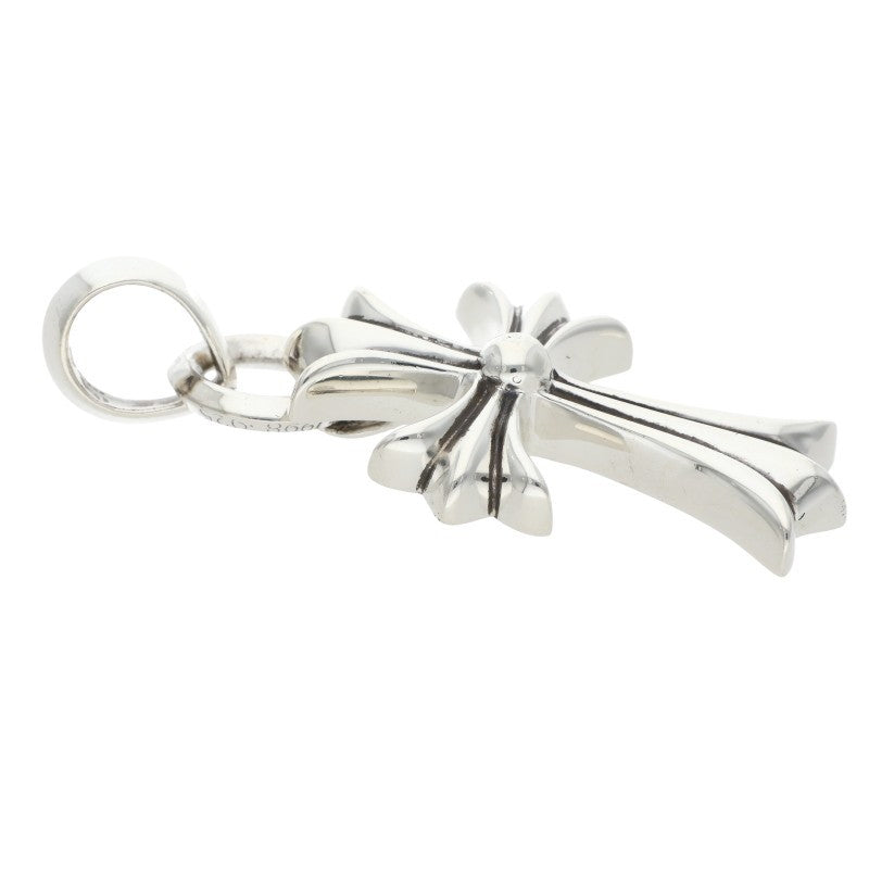 Chrome Hearts Small CH Cross W Bale Silver Pendant