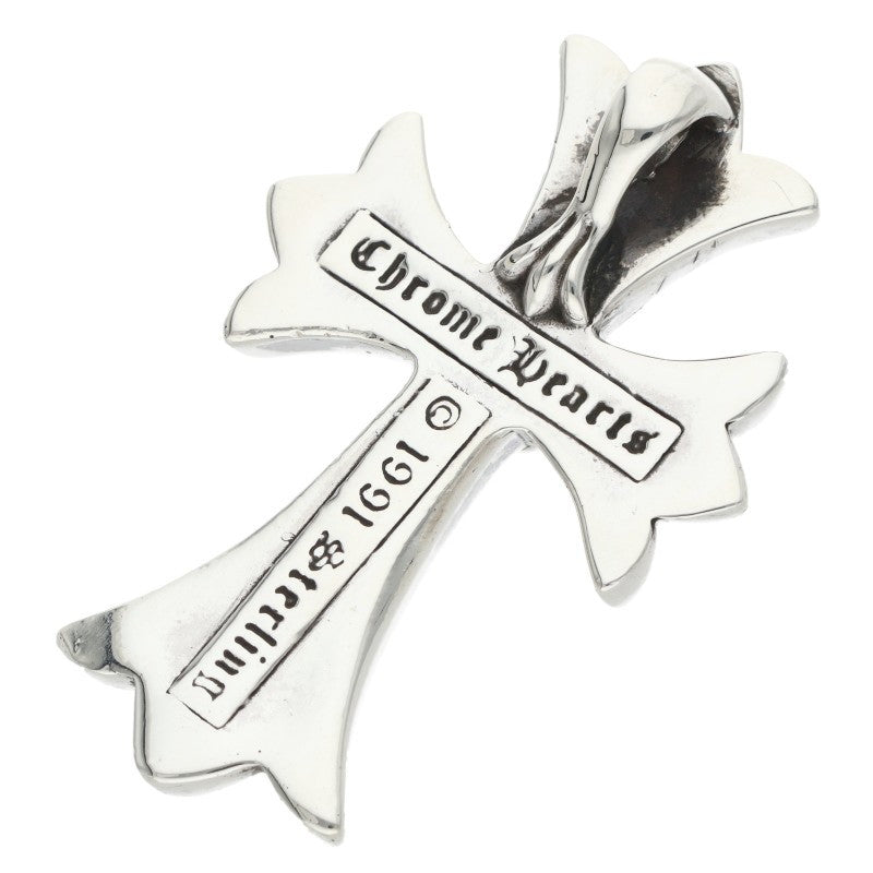 Chrome Hearts Small CH Cross Silver Pendant Necklace