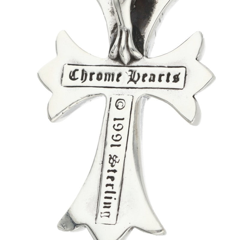 Chrome Hearts Small CH Cross Silver Pendant Necklace