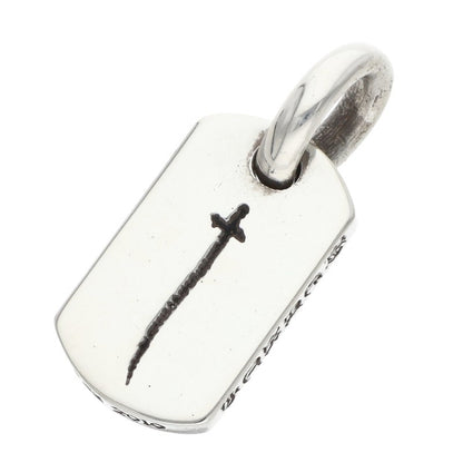 Chrome Hearts Tiny Dog Tag Silver Pendant Charm