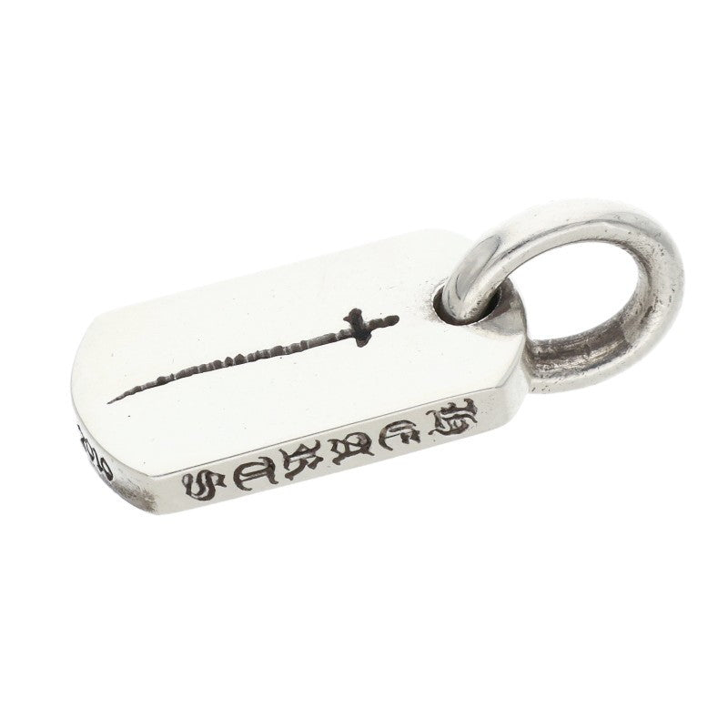 Chrome Hearts Tiny Dog Tag Silver Pendant Charm