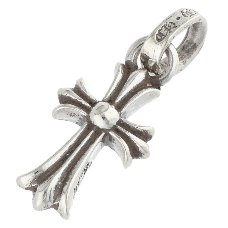 Chrome Hearts CRS Baby Fat Cross Pendant Silver