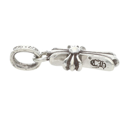 Chrome Hearts CRS Baby Fat Cross Pendant Silver