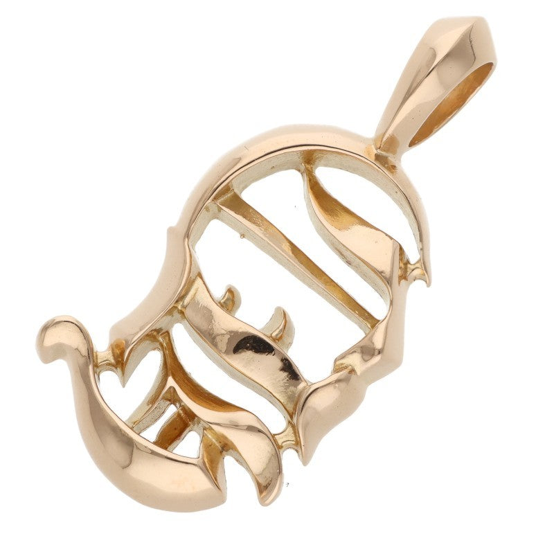 Chrome Hearts 22K CH Logo Gold Pendant