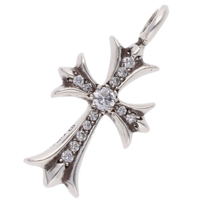 Chrome Hearts Tiny Fat Cross Pave Diamond Pendant