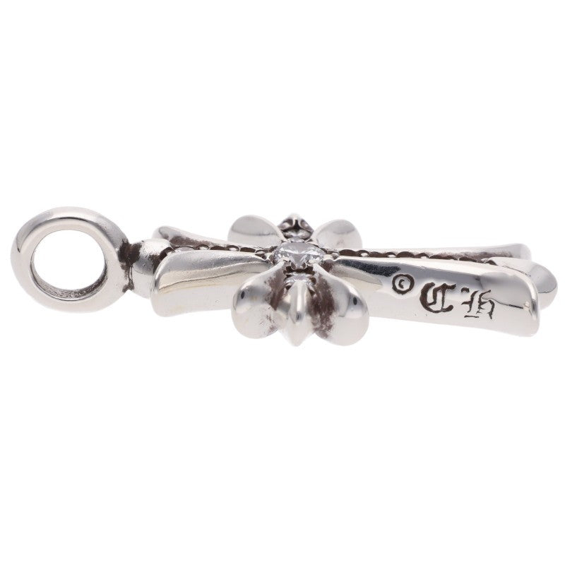 Chrome Hearts Tiny Fat Cross Pave Diamond Pendant
