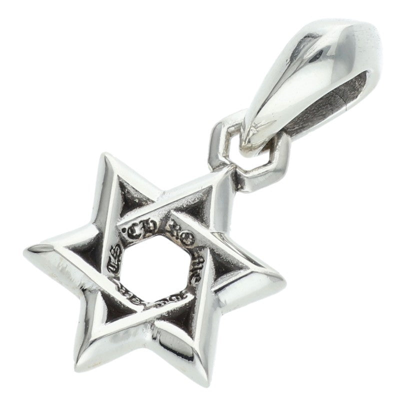Chrome Hearts Star of David Charm Silver Pendant