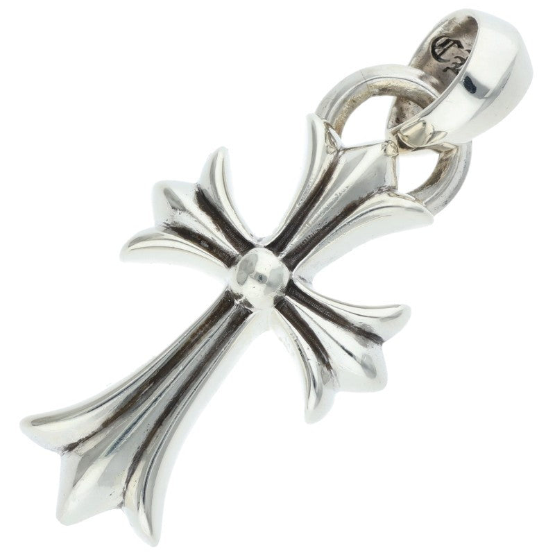 Chrome Hearts Small CH Cross W Bale Silver Pendant
