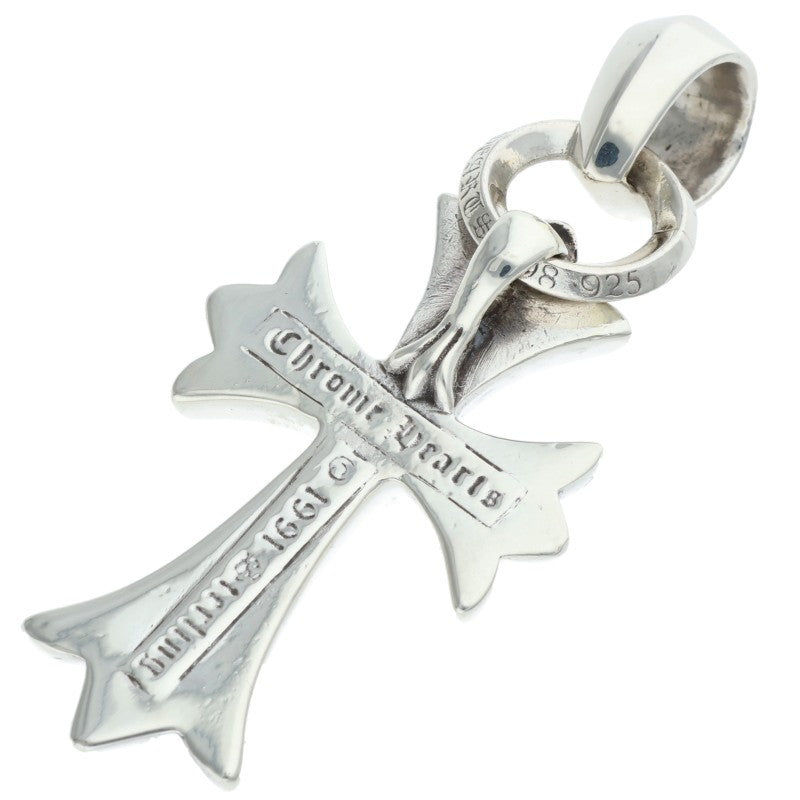 Chrome Hearts Small CH Cross W Bale Silver Pendant