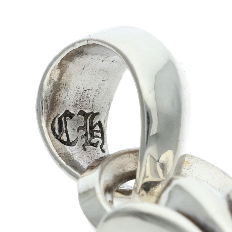 Chrome Hearts Small CH Cross W Bale Silver Pendant