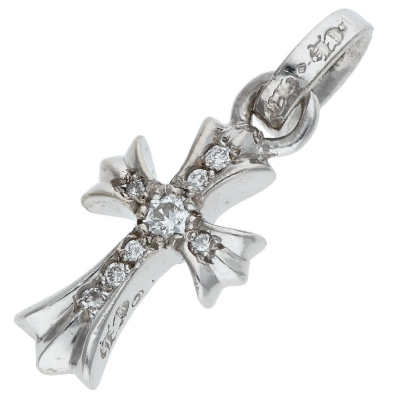Chrome Hearts Babyfat Pave Diamond 18K White Necklace Charm