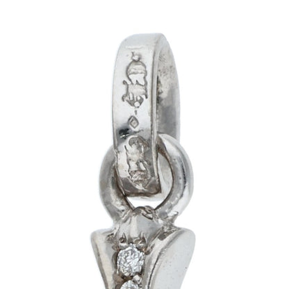 Chrome Hearts Babyfat Pave Diamond 18K White Necklace Charm