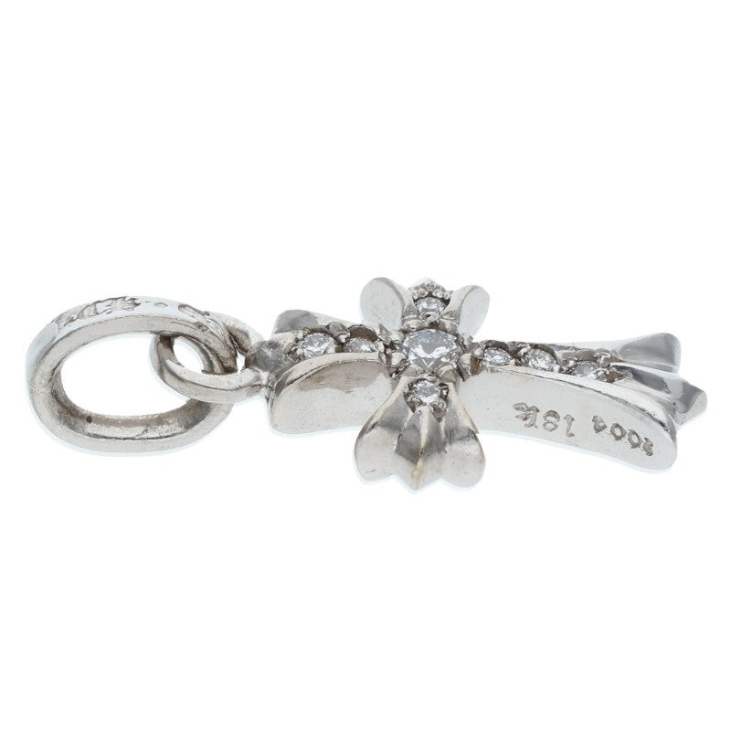 Chrome Hearts Babyfat Pave Diamond 18K White Necklace Charm