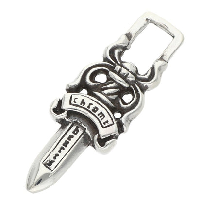 Chrome Hearts #5 Dagger Zip Silver Charm