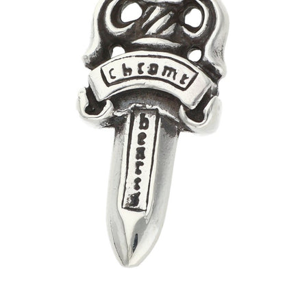 Chrome Hearts #5 Dagger Zip Silver Charm