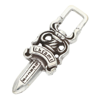 Chrome Hearts Dagger Charm Necklace Silver