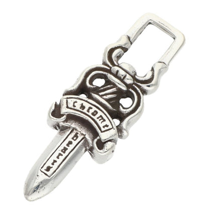 Chrome Hearts Dagger Charm Necklace Silver