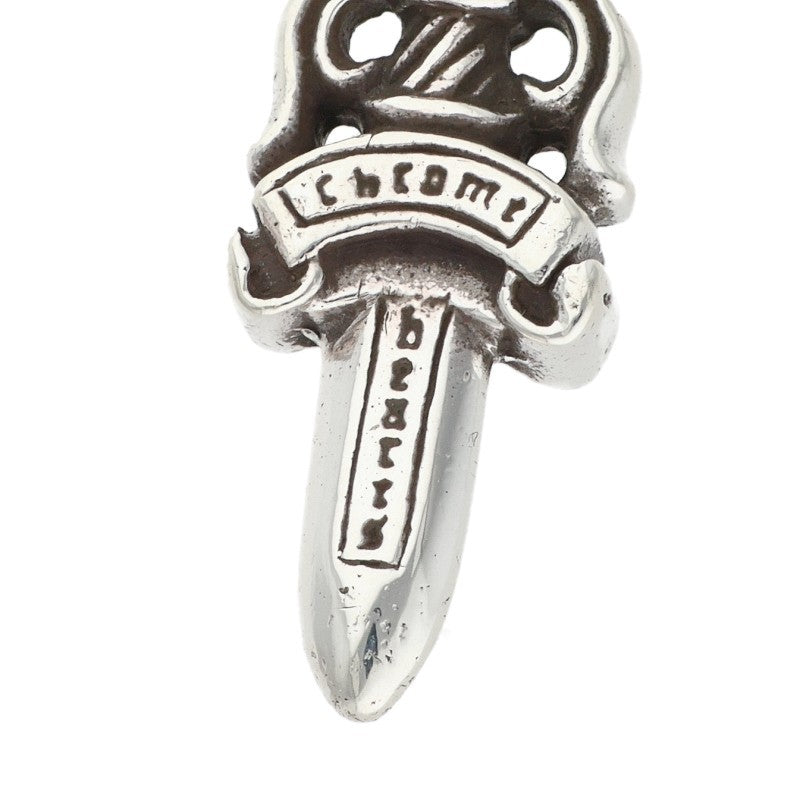 Chrome Hearts Dagger Charm Necklace Silver