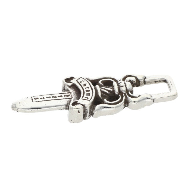 Chrome Hearts Dagger Charm Necklace Silver