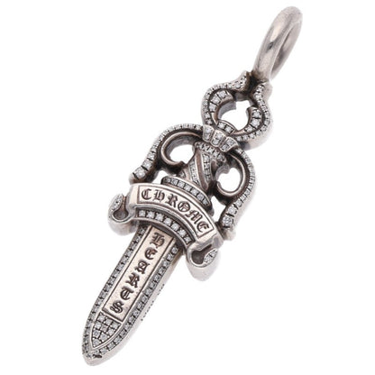 Chrome Hearts DOUBLE DAGGER PAVE Diamond Pendant